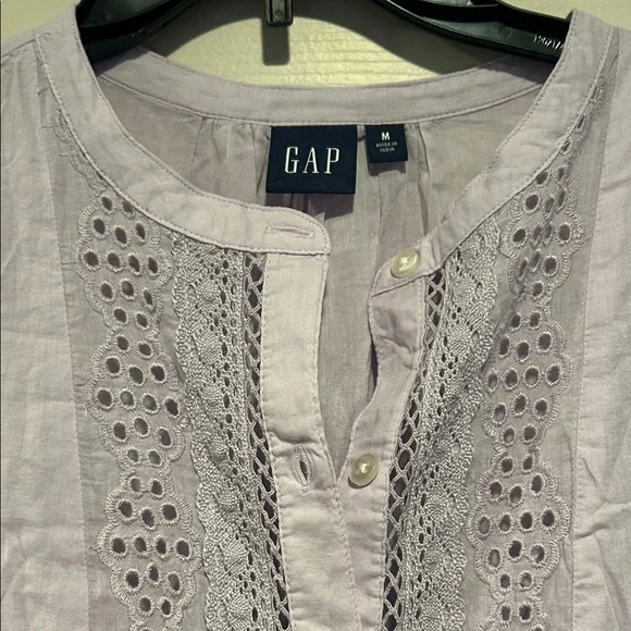 GAP Lavender Eyelet Midi Dress - Picture 3 of 5